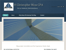 Tablet Screenshot of chrismosscpa.com